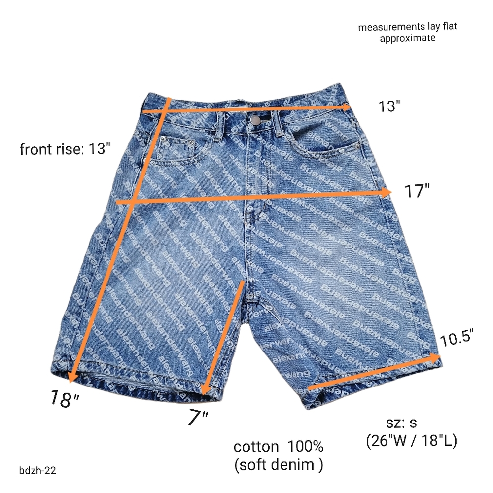 🐒 S (26"W), soft denim shorts